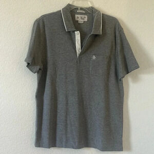 Original Penguin | Collared Shirt | Heritage Slim Fit | Grey | Sz XL